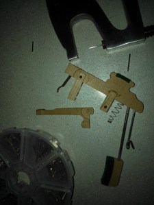 Dissembled action, without centre pin.